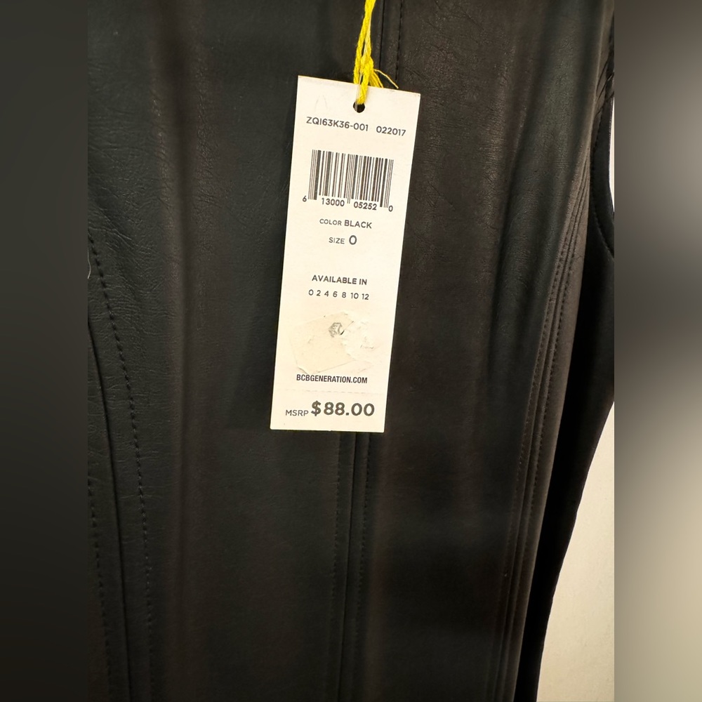 BCBGeneration Faux Leather Mini Dress - 0 - Picture 4 of 4